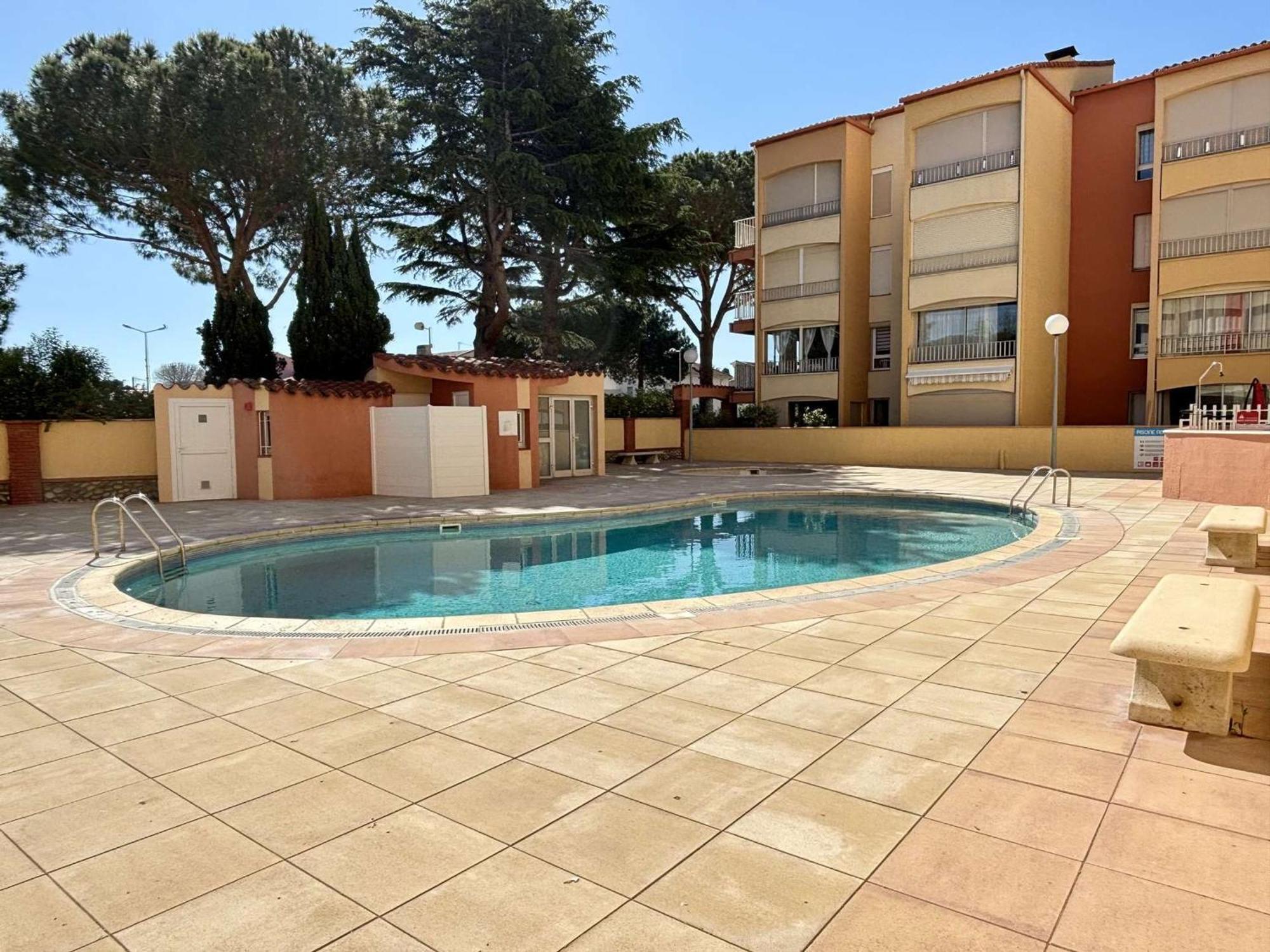 Studio/Cabine 4 Pers, Piscine, Proche Mer, Argeles-Sur-Mer - Fr-1-225-33 Argelès-sur-Mer Exterior foto